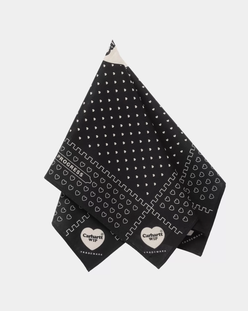 Best Bandana Met Hartprint | Zwart Heren Accessoires