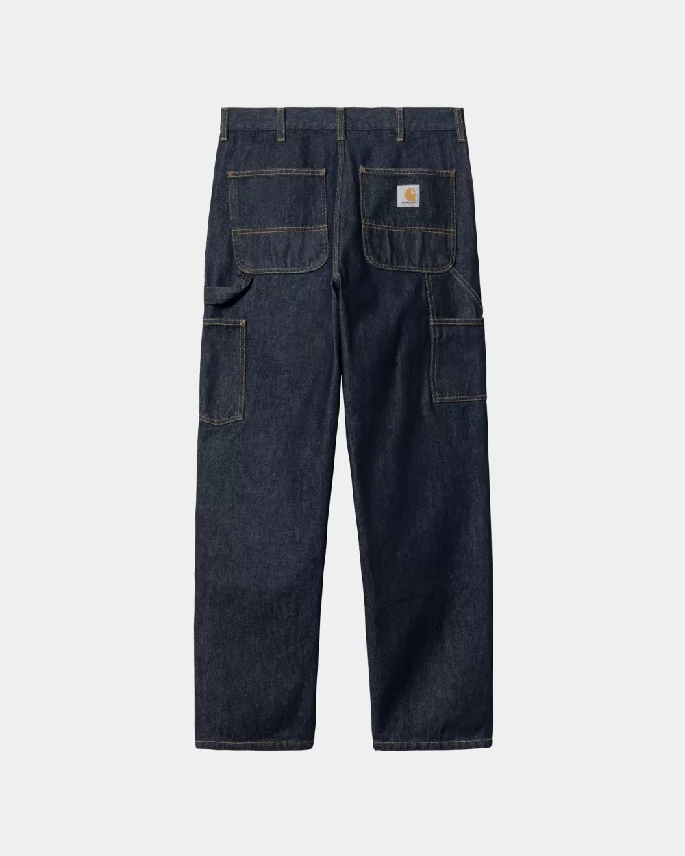 Shop Dubbele Kniebroek - Denim | Blauw (Gespoeld) Heren Denim