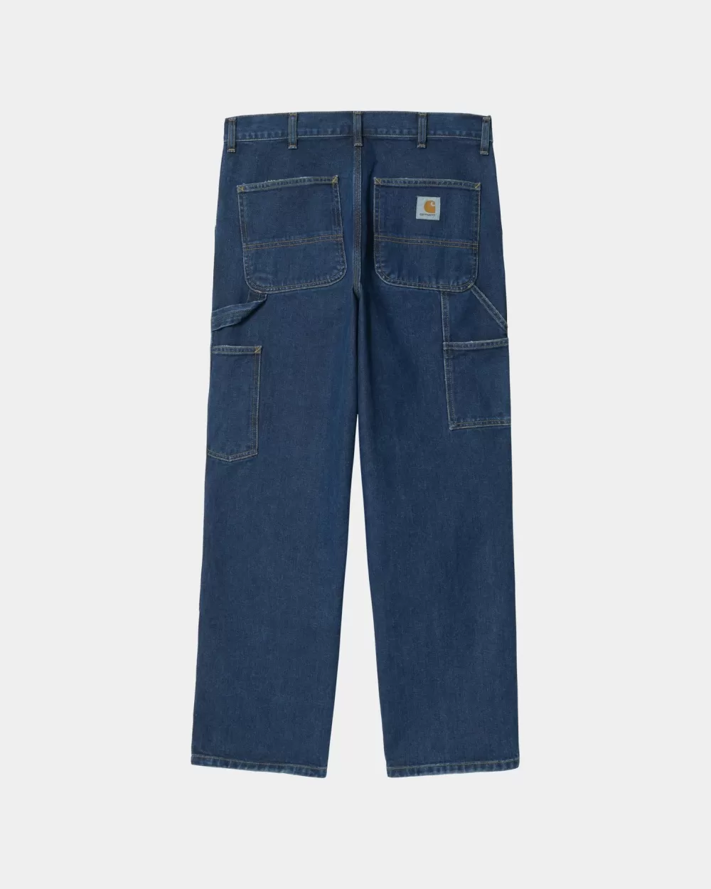 Outlet Dubbele Kniebroek - Denim | Blauw (Steengewassen) Heren Denim