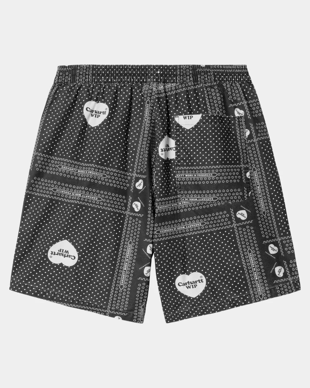 Discount Hart Bandana Print Kort | Zwart Heren Korte Broeken En Trunks