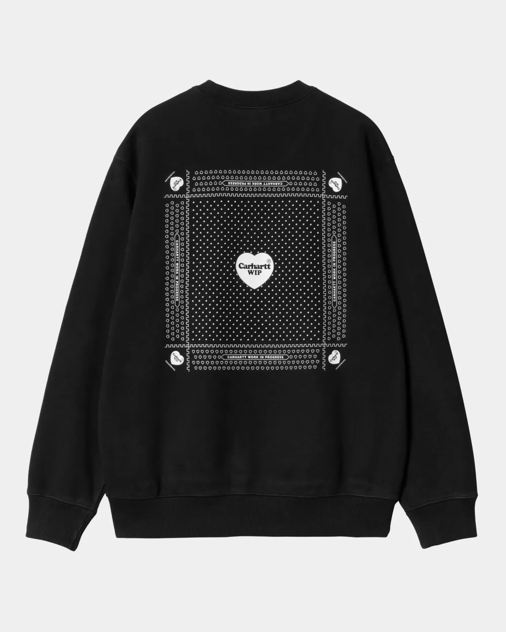 Flash Sale Hart Bandana Sweatshirt | Zwart Wit Heren Zweet