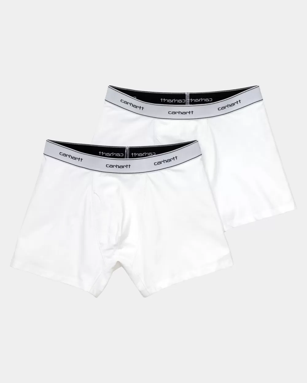 Hot Katoenen Boxershorts (2 Stuks) | Wit + Wit Heren Ondergoed