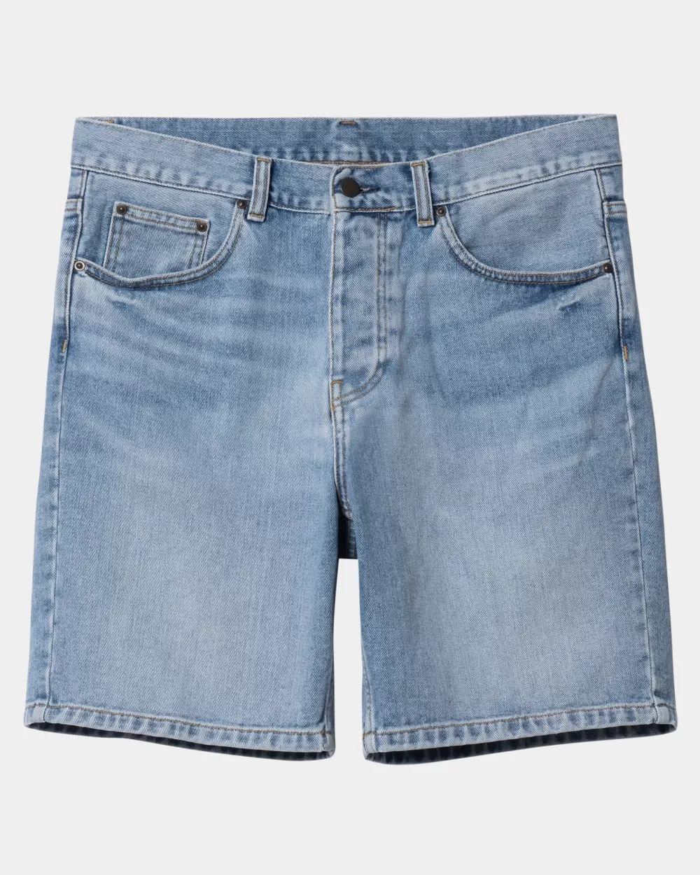 Fashion Newel Kort | Blauw (Licht Gebruikte Wassing) Heren Denim