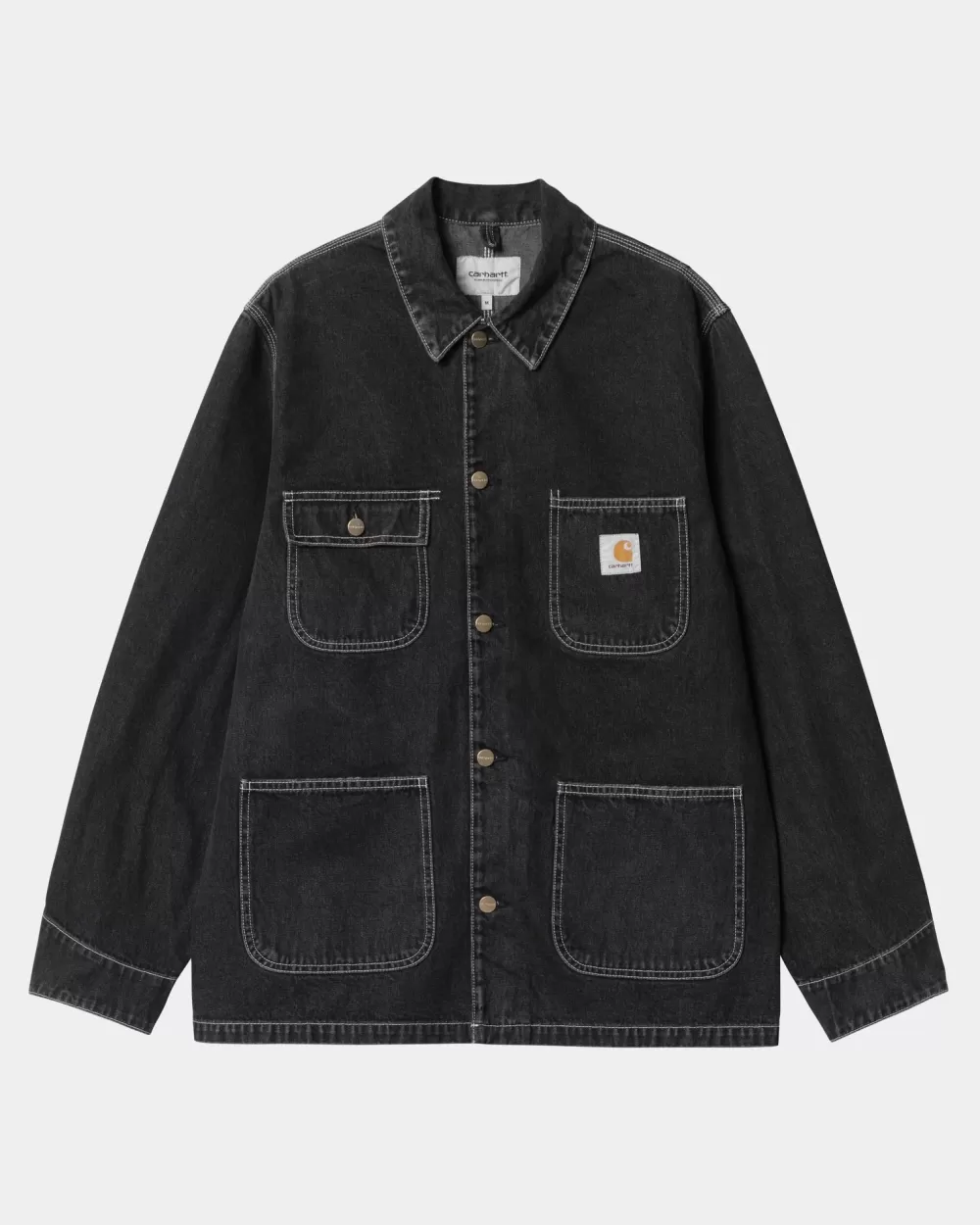 Sale Og Chore-Jas (Lente) | Zwart (Steengewassen) Heren Denim