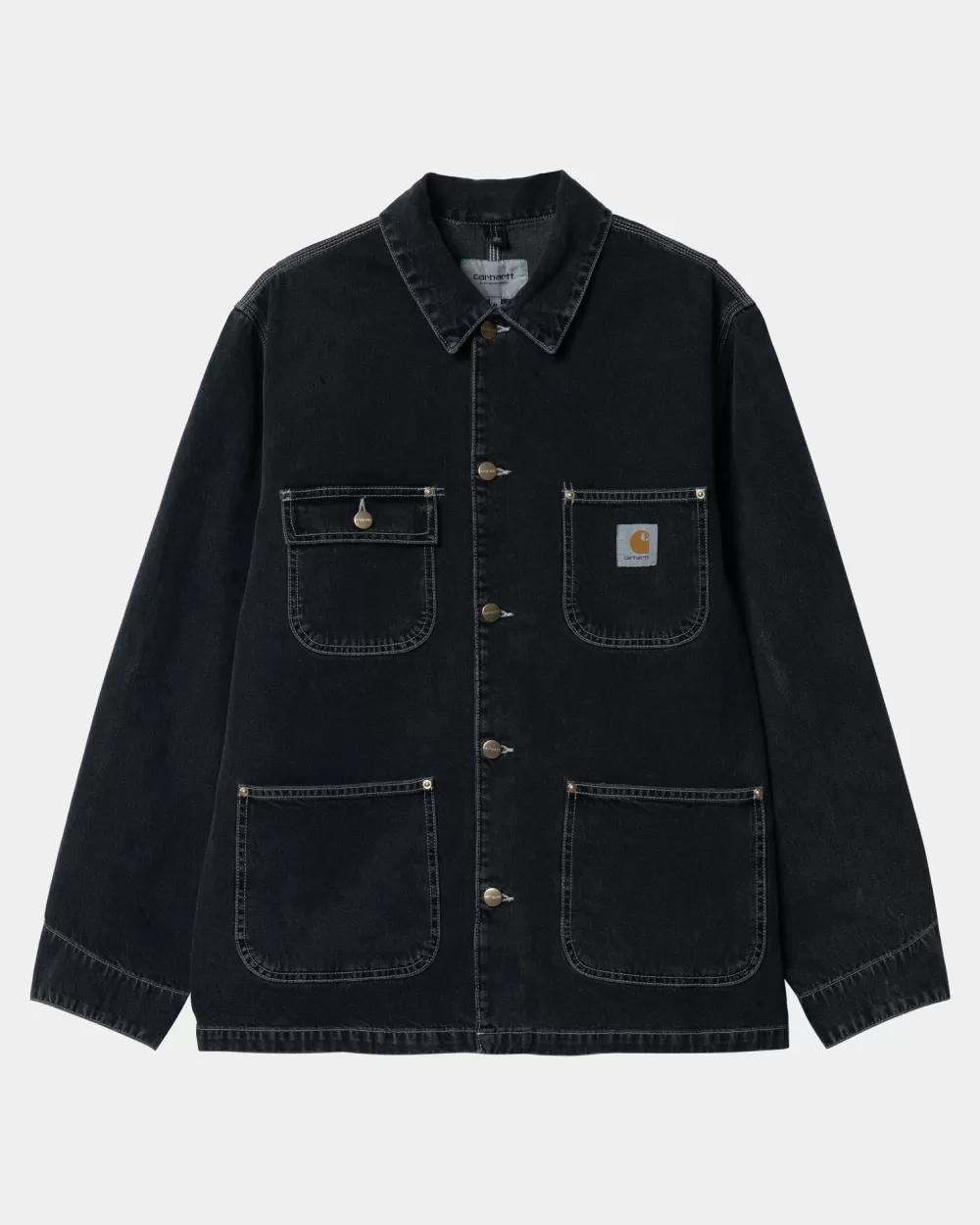 Cheap Og Chore-Jas (Lente) | Zwart (Zware Stone Wash) Heren Denim