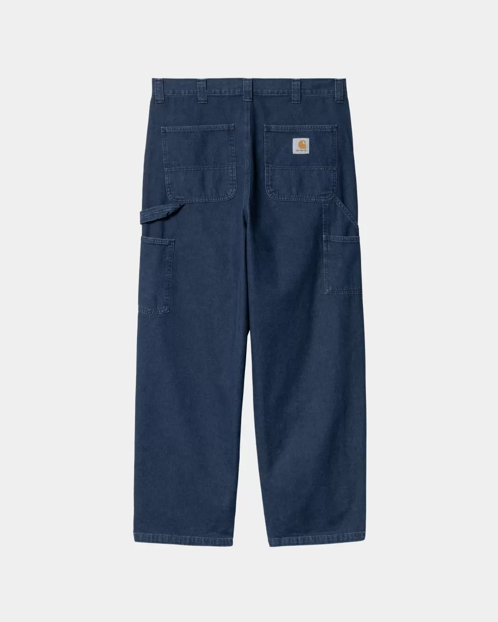 Clearance Og Losse Pasvorm Enkele Kniebroek | Blauw (Steengewassen) Heren Denim