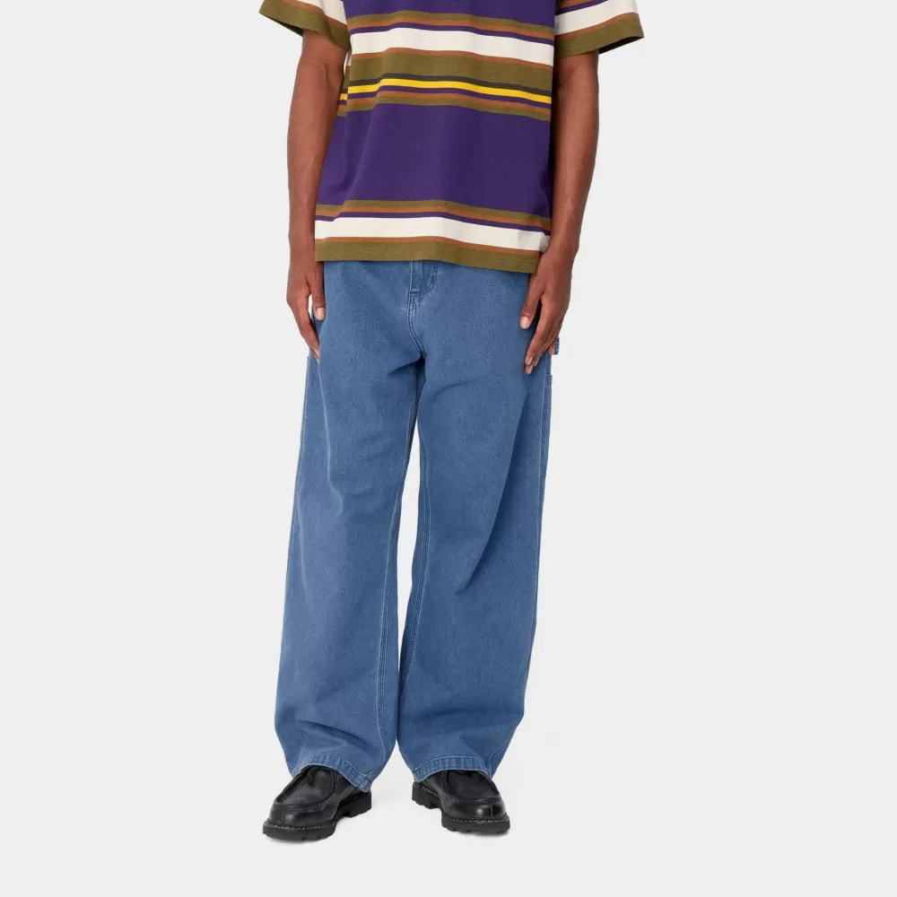 Shop Og Losse Pasvorm Enkele Kniebroek | Blauw (Zware Stone Wash) Heren Broek