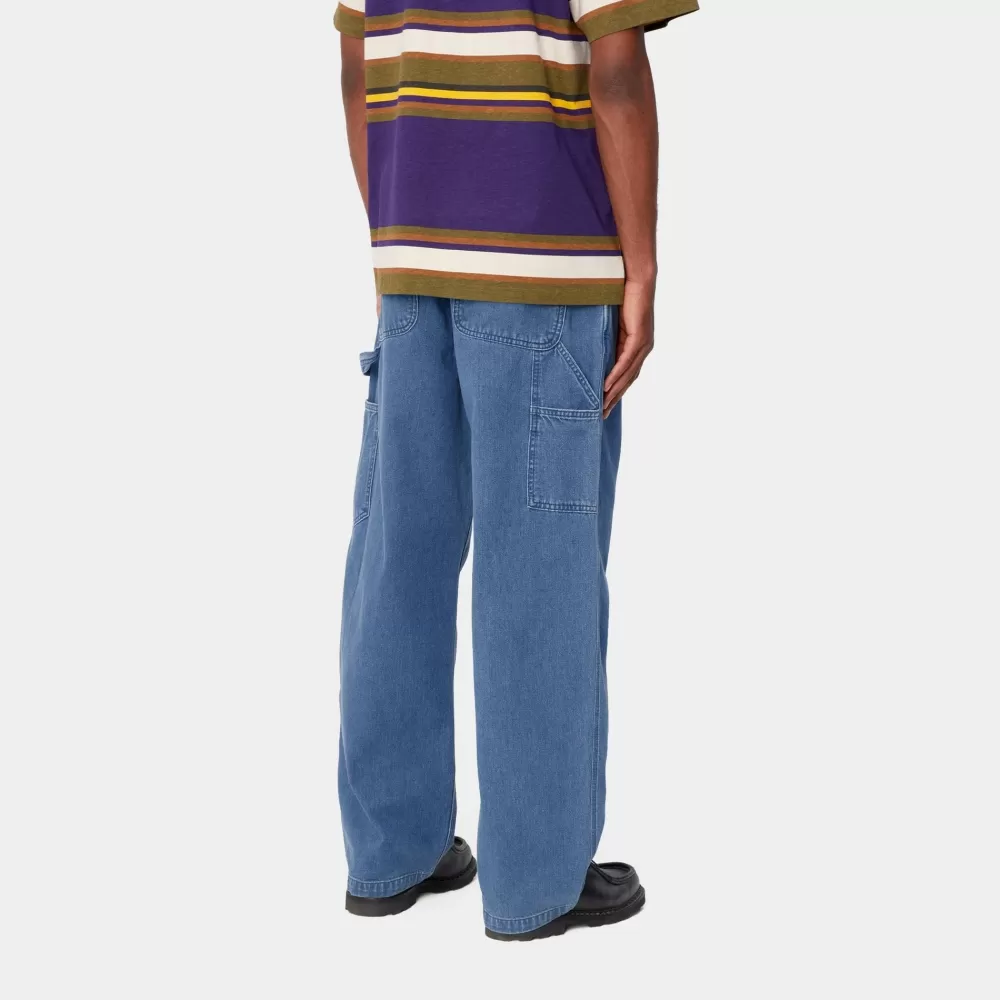 Shop Og Losse Pasvorm Enkele Kniebroek | Blauw (Zware Stone Wash) Heren Broek
