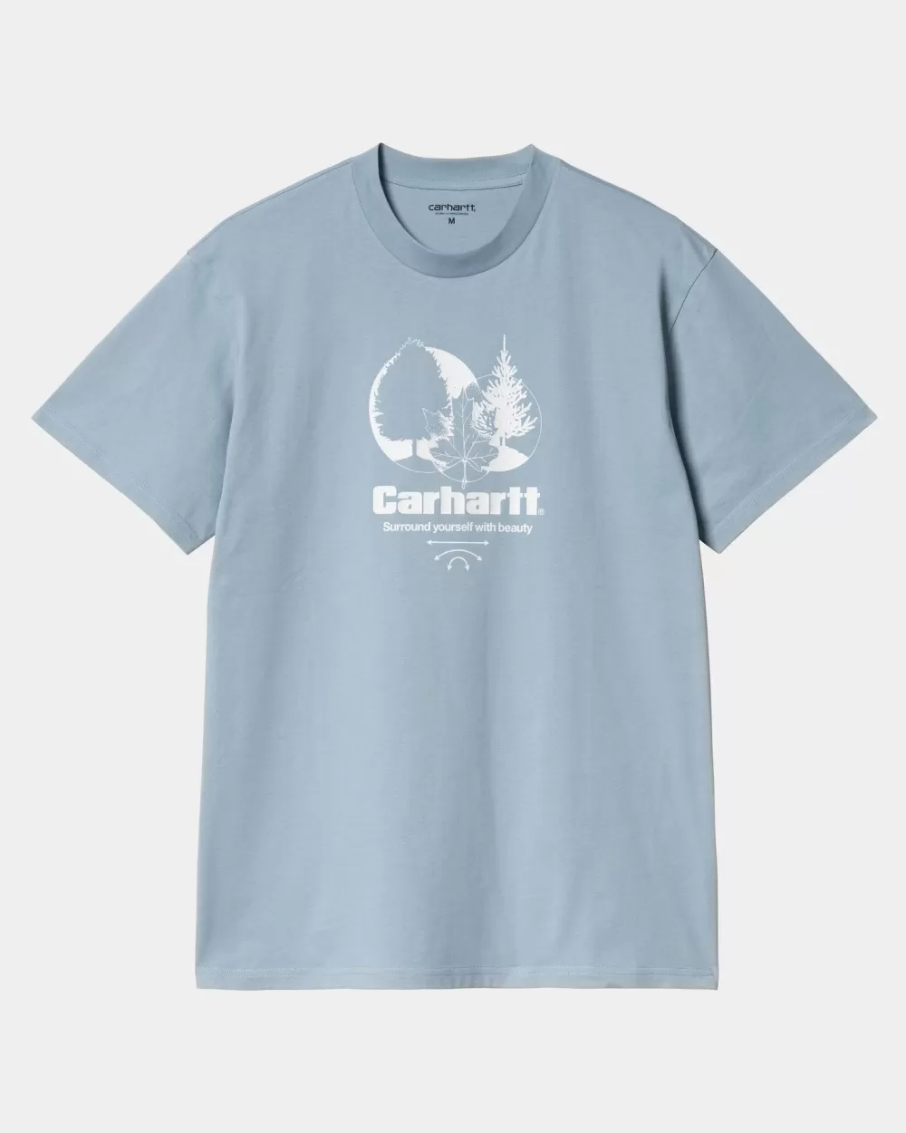 Clearance Omringend T-Shirt | Matblauw Heren T-Shirts En Polo'S