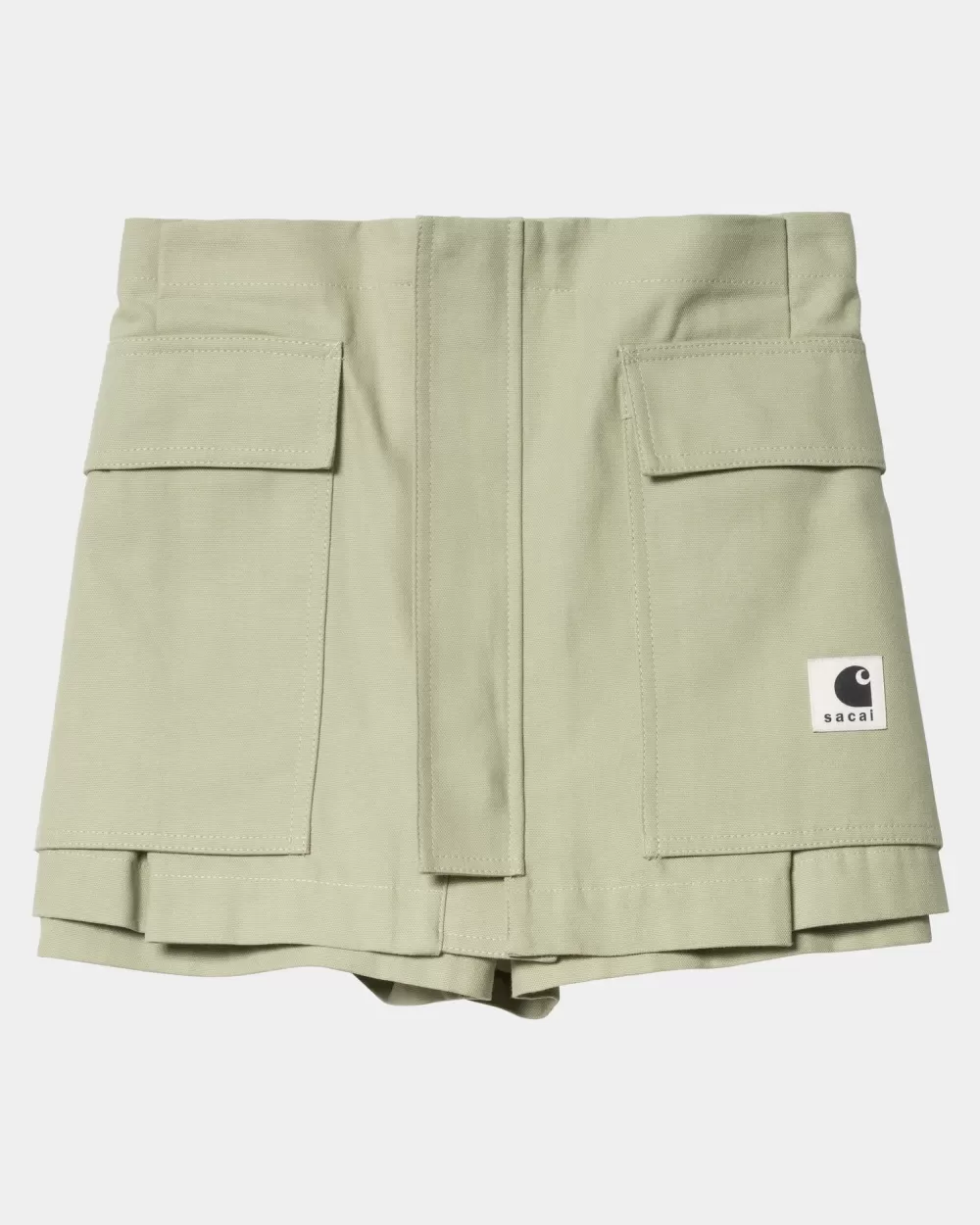 Fashion Sacai X Duckshort Voor Dames | Licht Groen Vrouwen Korte Broek