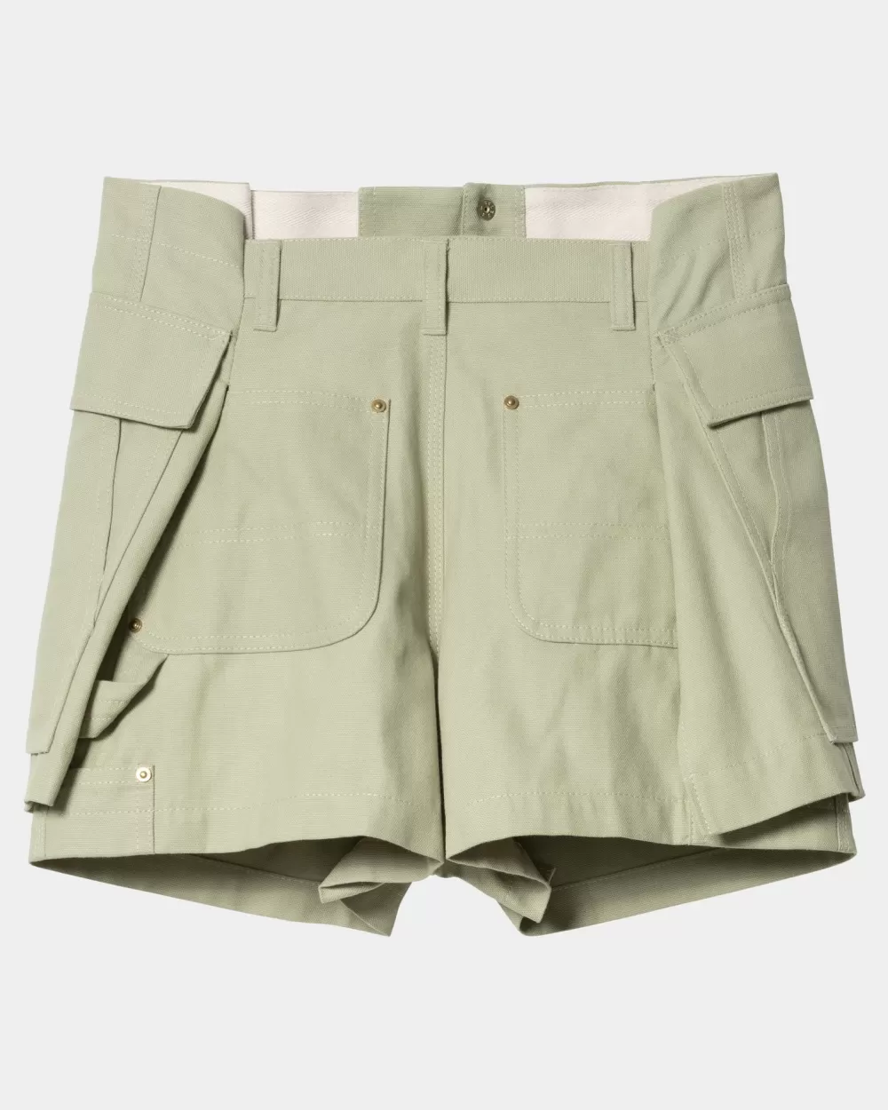 Fashion Sacai X Duckshort Voor Dames | Licht Groen Vrouwen Korte Broek