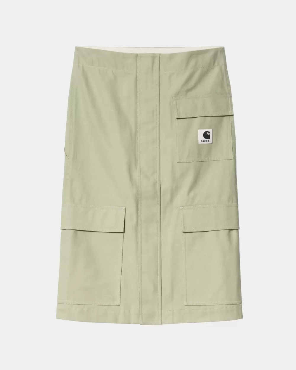 Sale Sacai X Eendrok Voor Dames | Licht Groen Vrouwen Jurken En Rokken