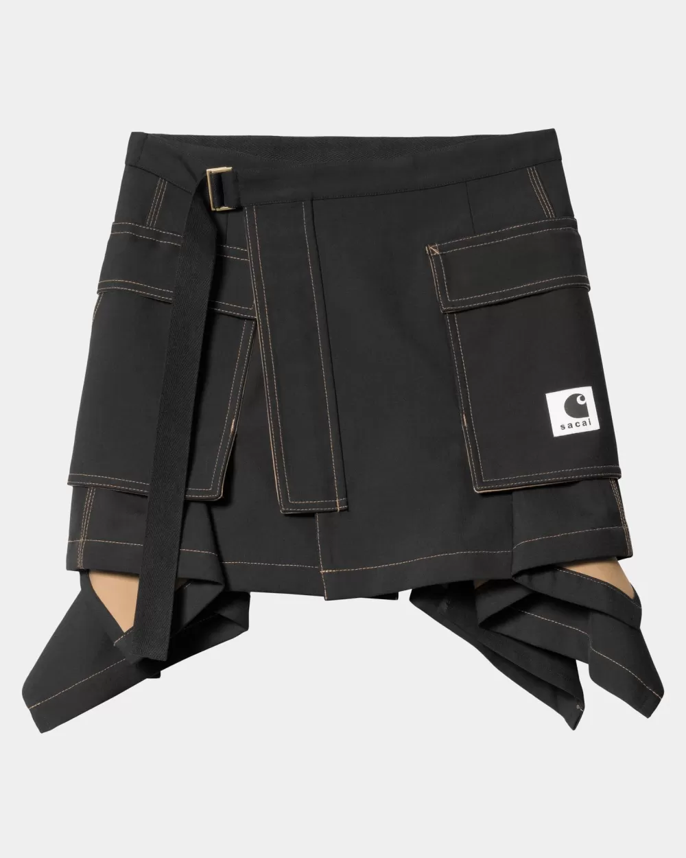 Discount Sacai X Suiting Bonding-Rok Voor Dames | Zwart Vrouwen Jurken En Rokken