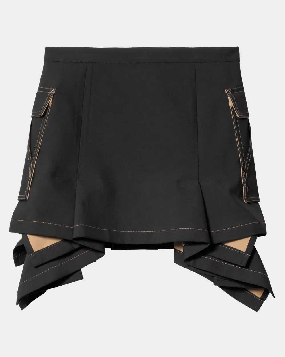 Discount Sacai X Suiting Bonding-Rok Voor Dames | Zwart Vrouwen Jurken En Rokken