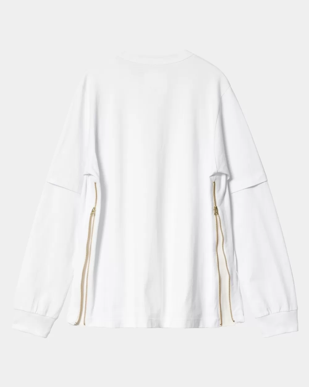 Cheap Sacai X T-Shirt Met Lange Mouwen | Wit Heren T-Shirts En Polo'S