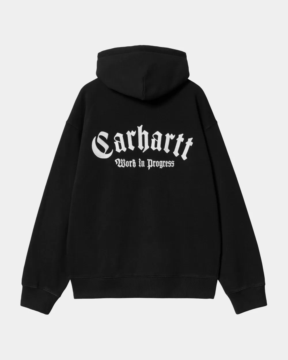 New Sweatshirt Met Onyx-Script Met Capuchon | Zwart Heren Zweet