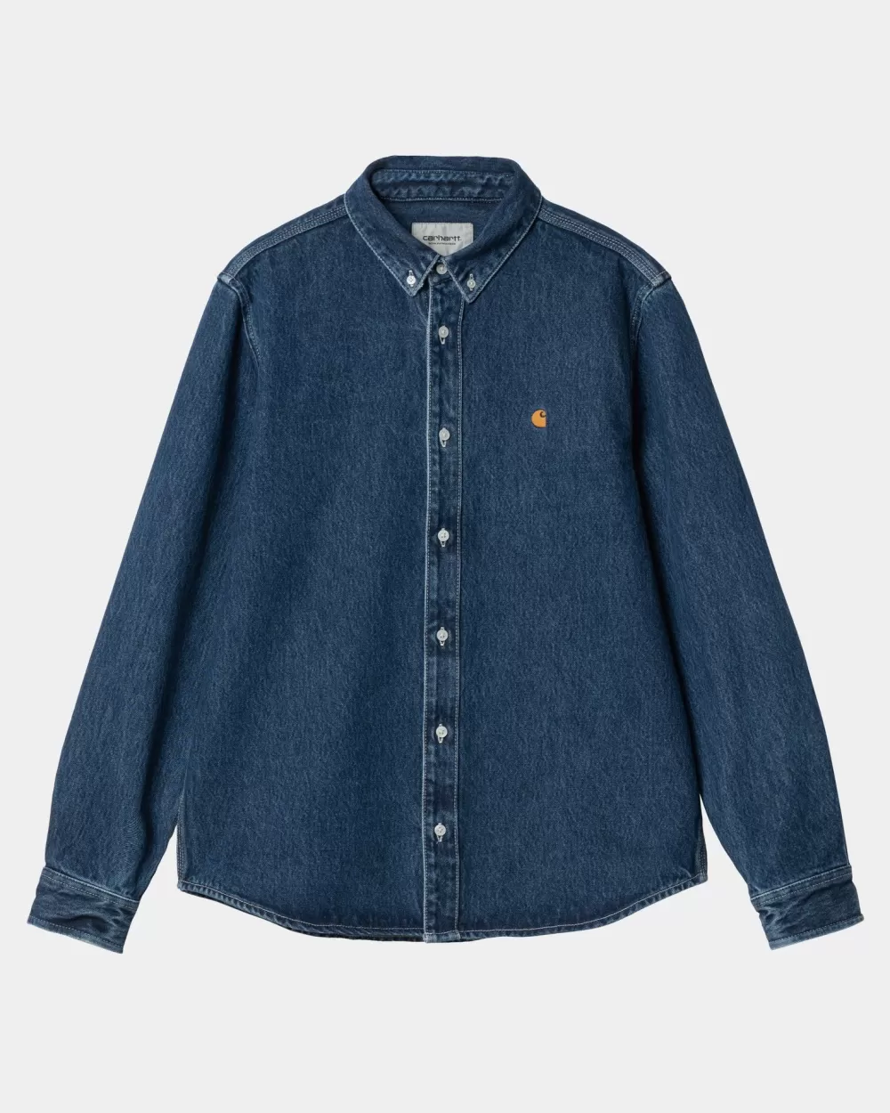 Fashion Weldon-Shirt | Blauw (Steengewassen) Heren Denim