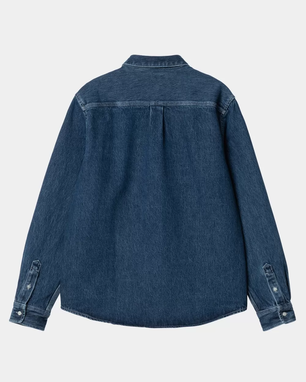 Fashion Weldon-Shirt | Blauw (Steengewassen) Heren Denim